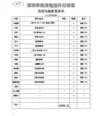 家用商務(wù)游戲辦公多功能臺式電腦 AMDX255 3.1G 4G雙核全解析